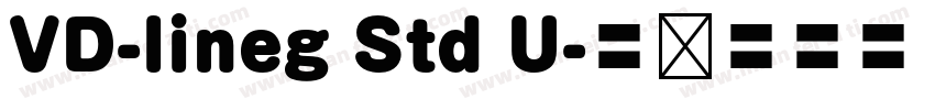 VD-lineg Std U字体转换